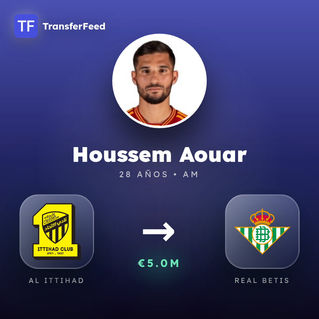 Houssem Aouar transfer card