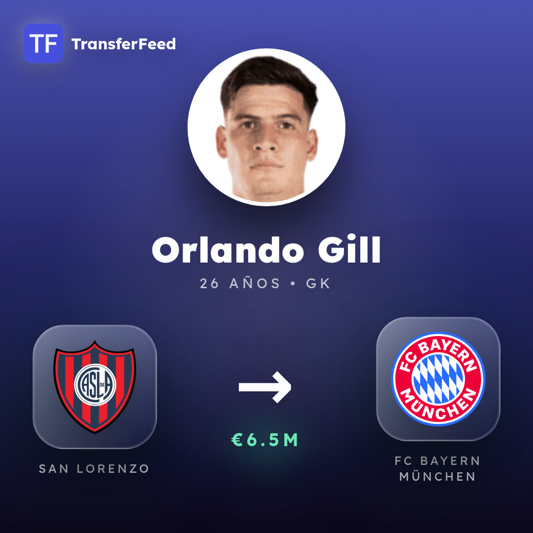 Orlando Gill transfer card