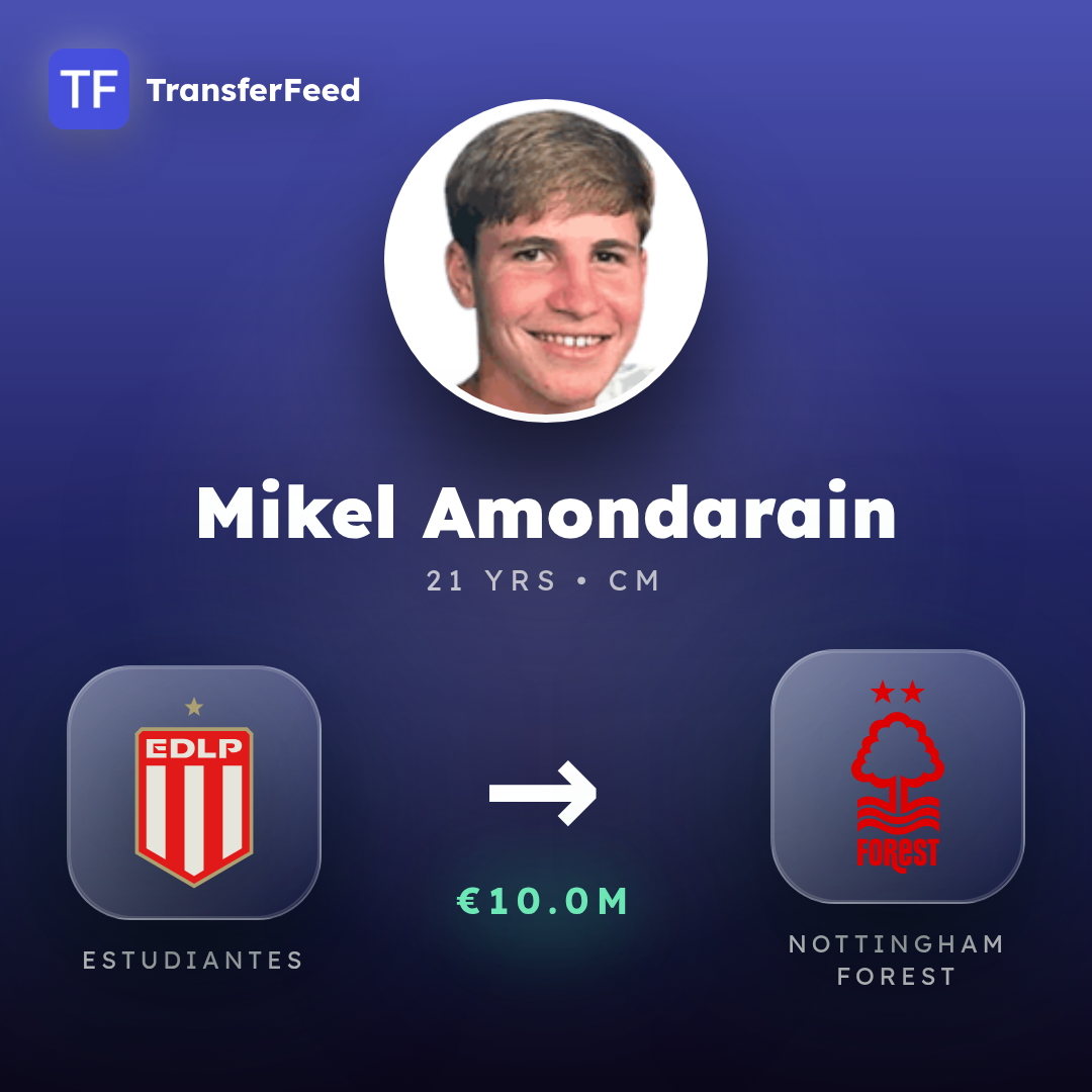 Mikel Amondarain transfer card