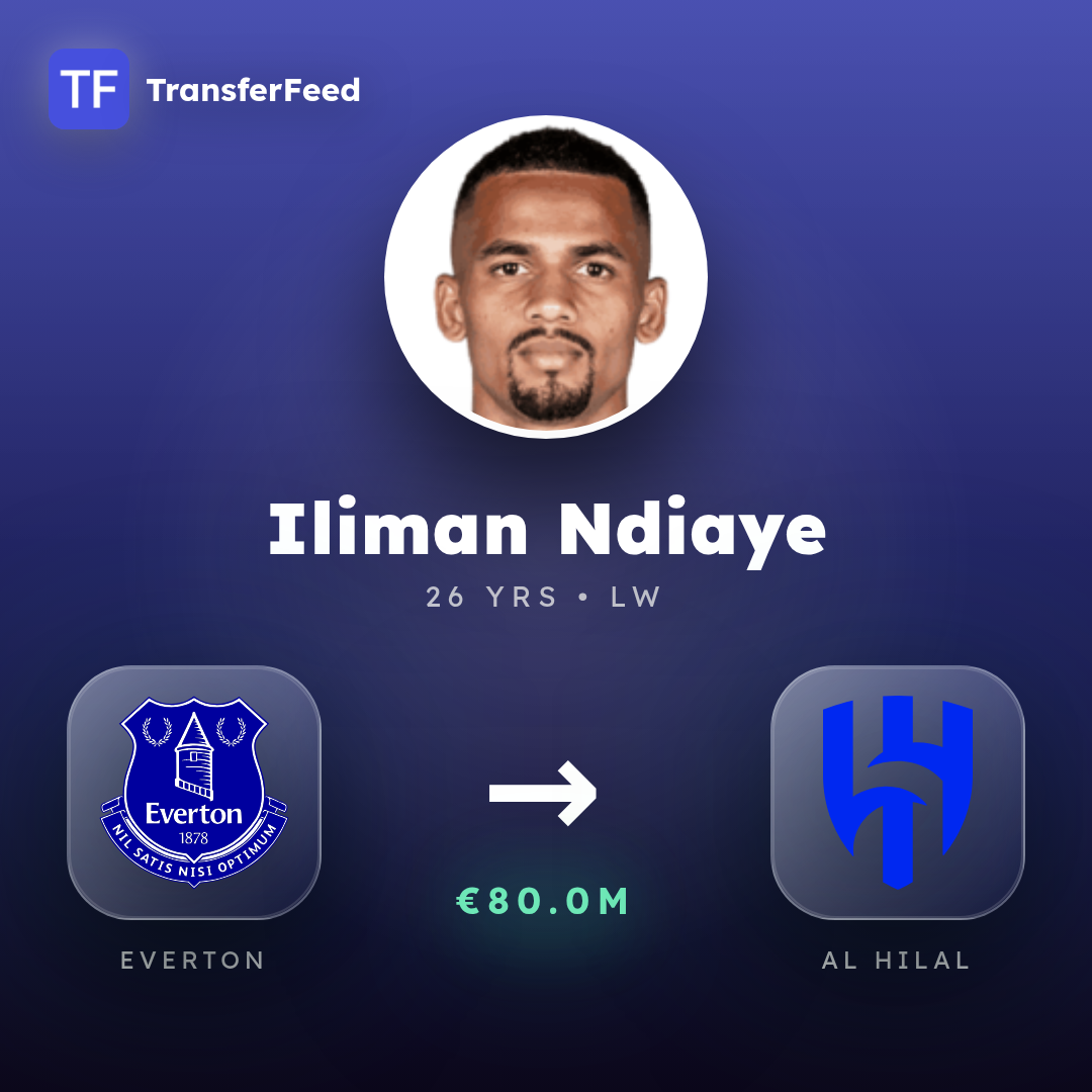 Iliman Ndiaye transfer card