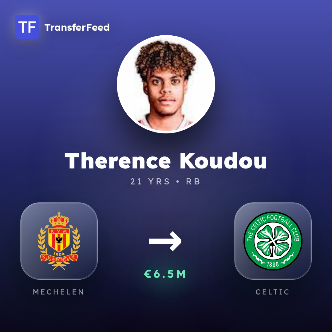 Therence Koudou transfer card