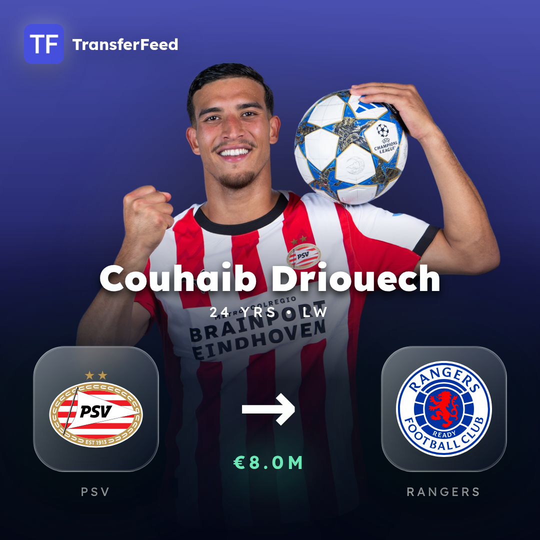 Couhaib Driouech transfer card