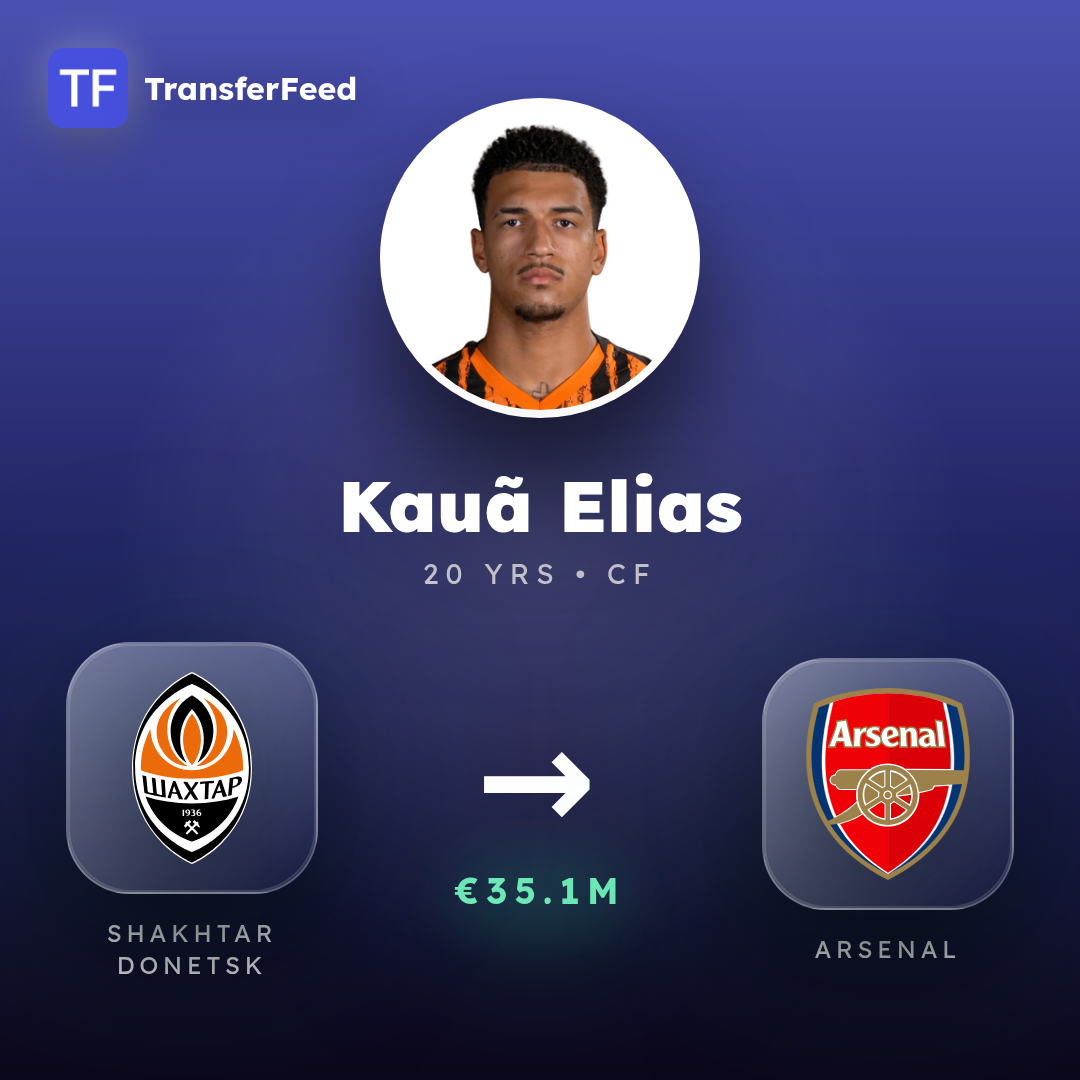 Kauã Elias transfer card