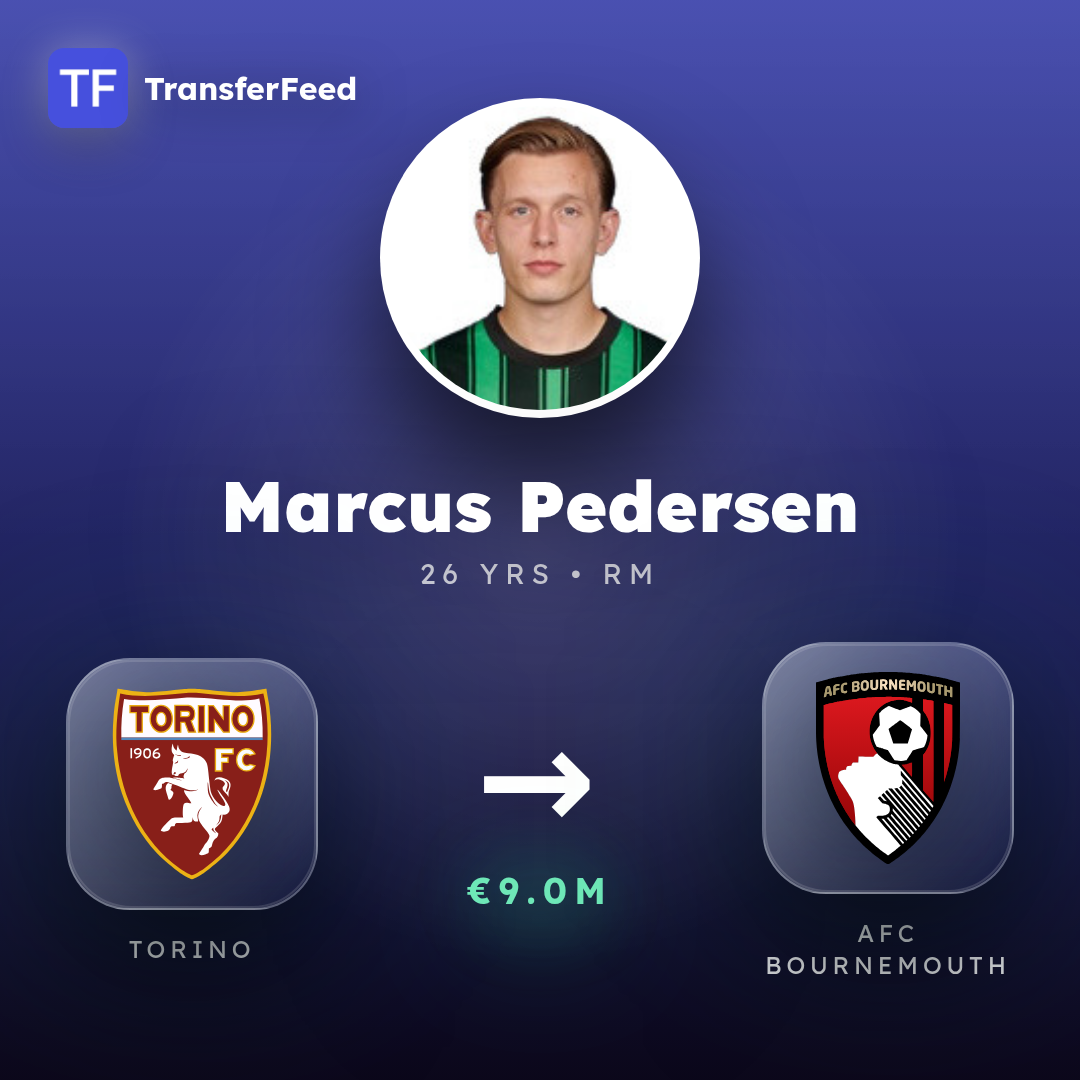 Marcus Pedersen transfer card