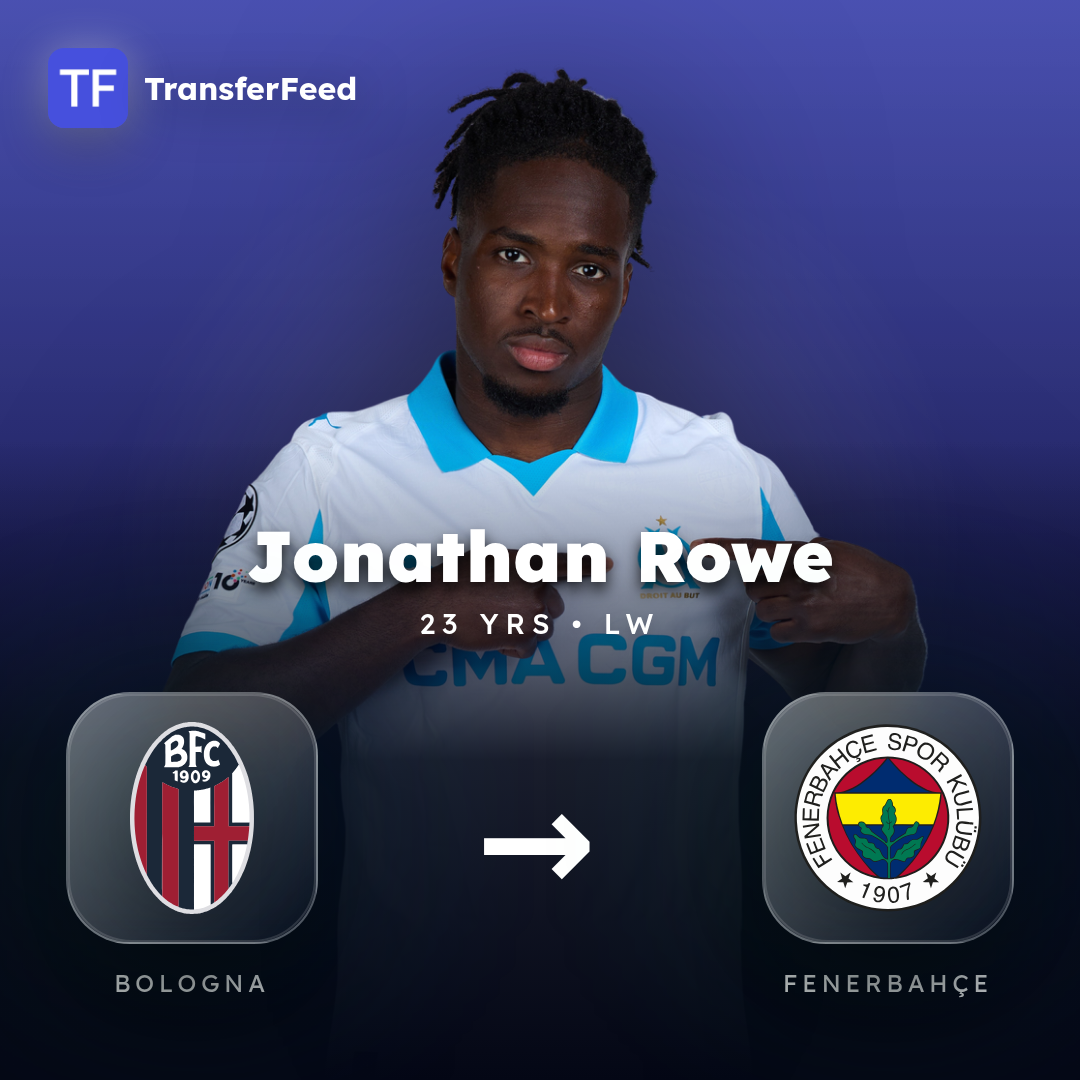 Jonathan Rowe transfer card