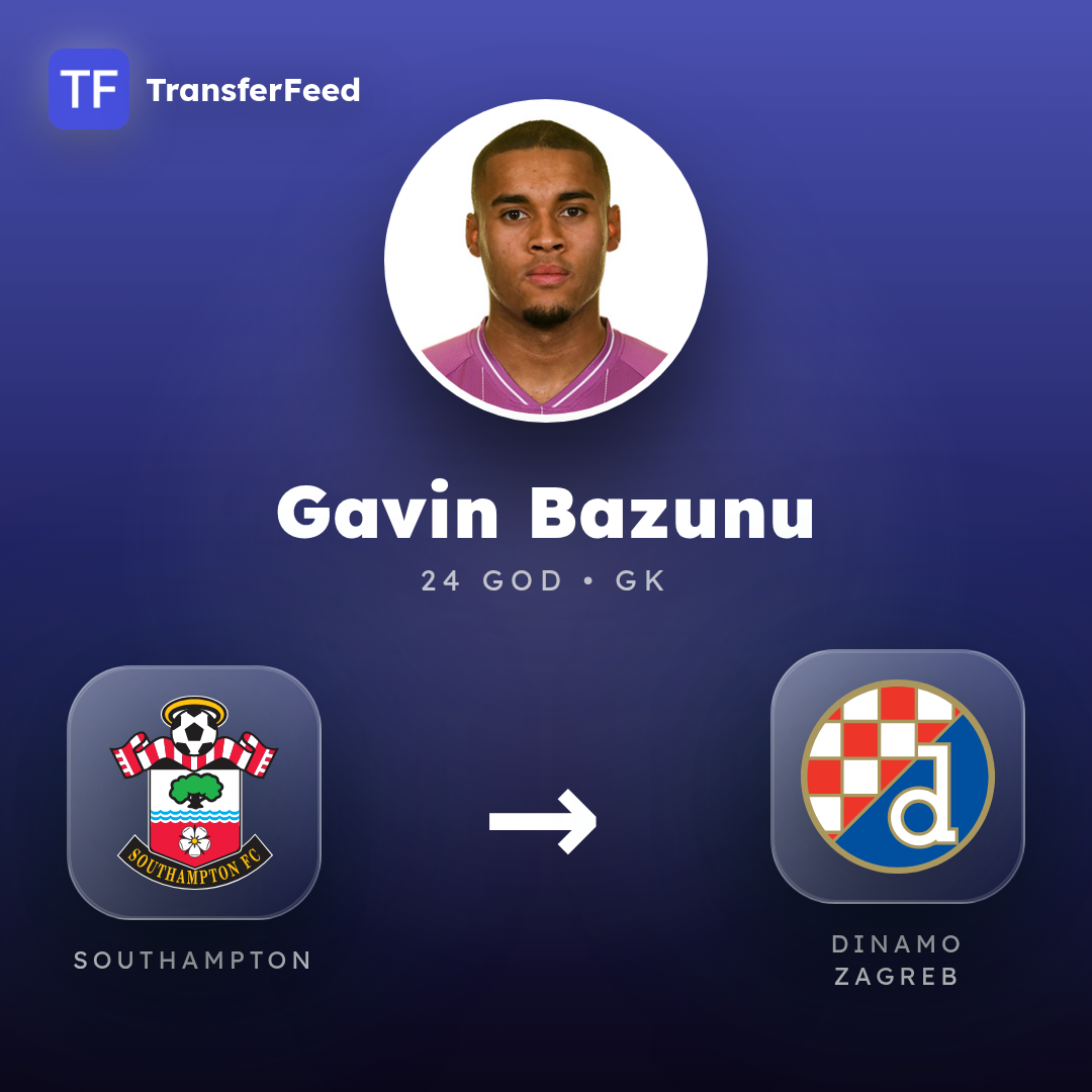 Gavin Bazunu transfer card