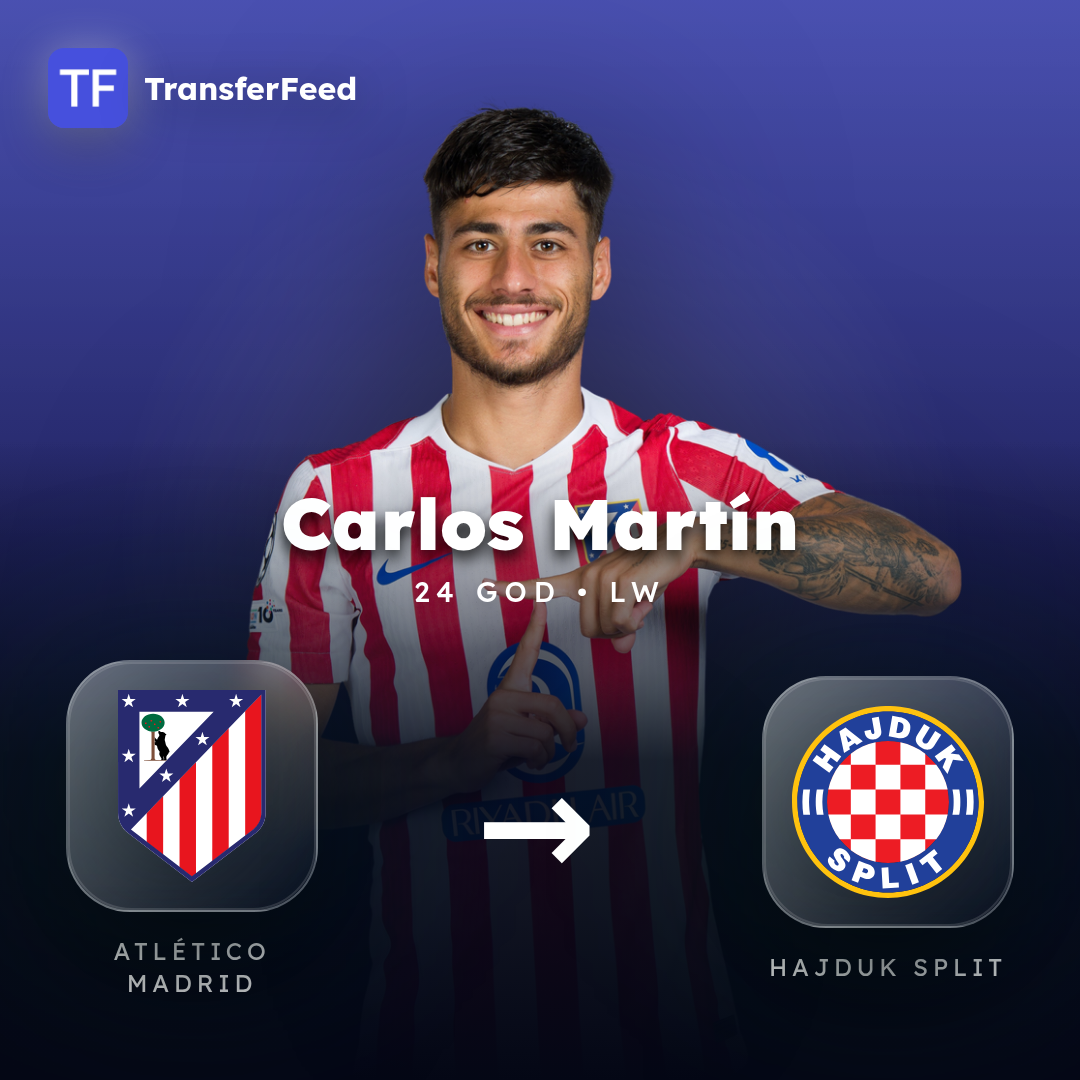 Carlos Martín transfer card