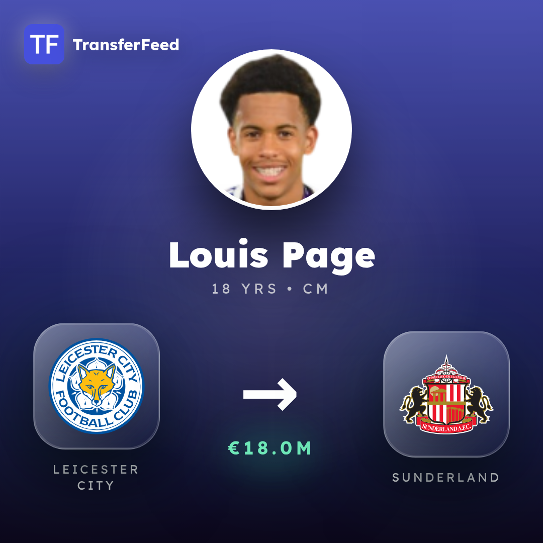 Louis Page transfer card