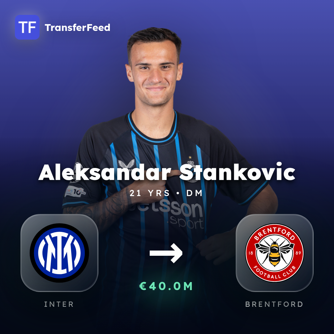 Aleksandar Stankovic transfer card