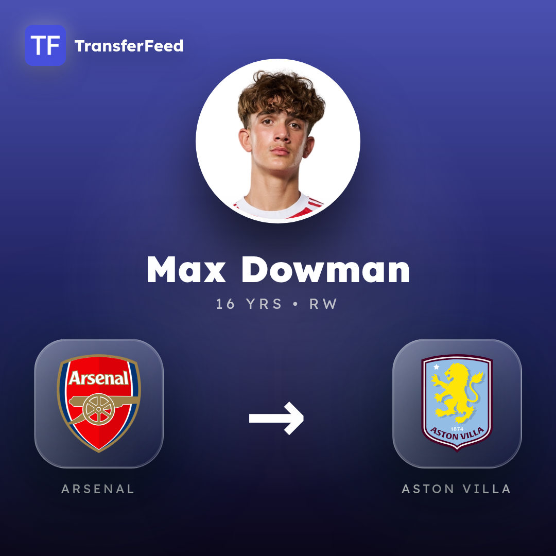 Max Dowman transfer card