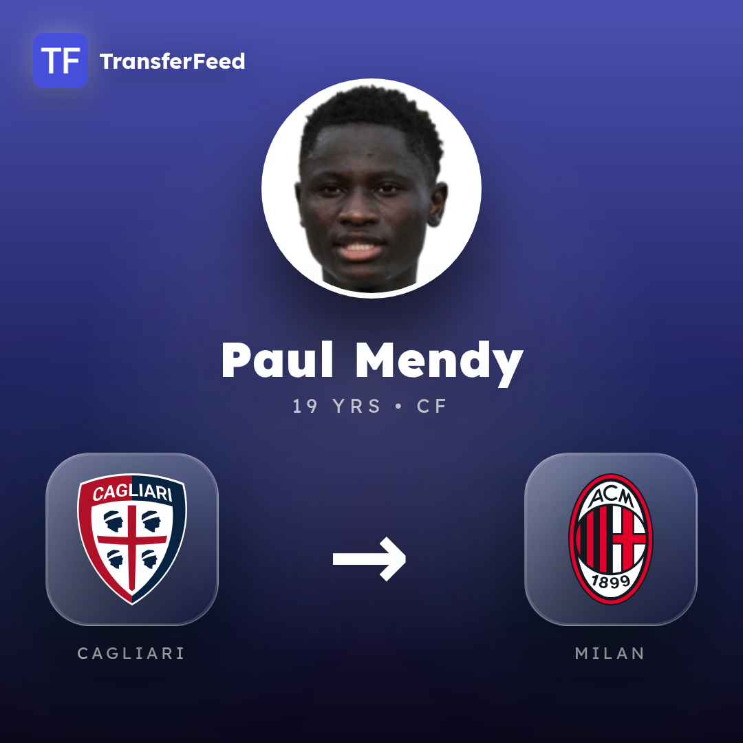 Paul Mendy transfer card