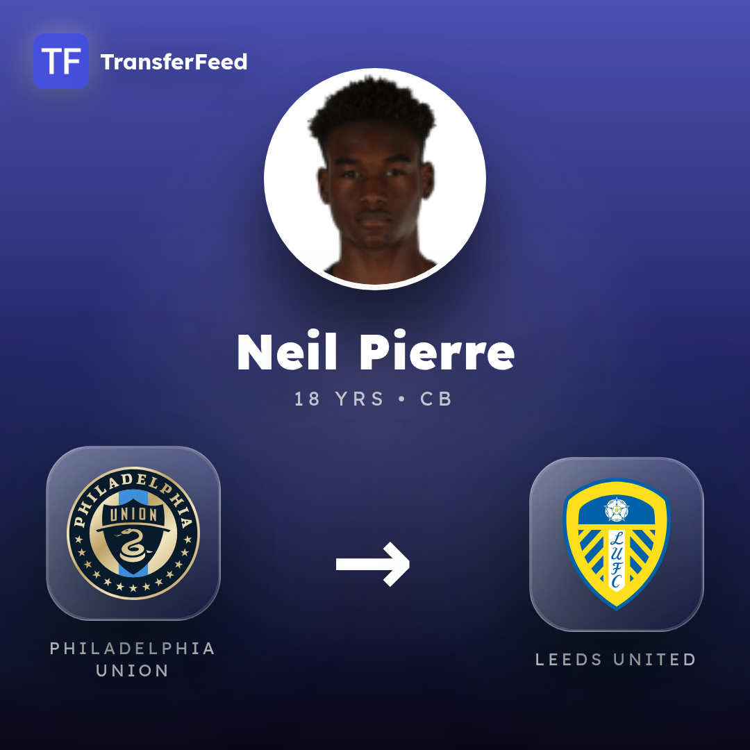 Neil Pierre transfer card