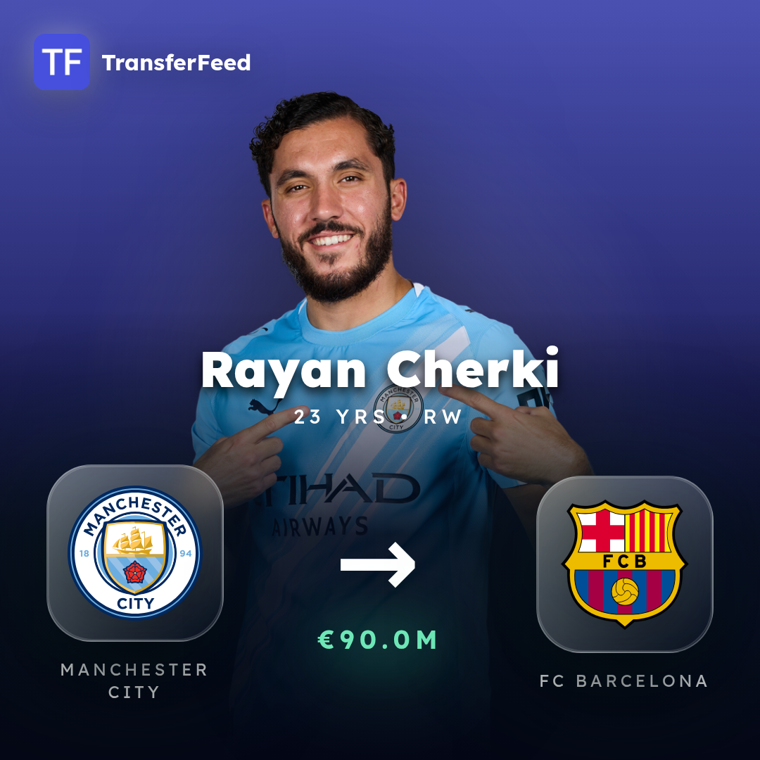 Rayan Cherki transfer card