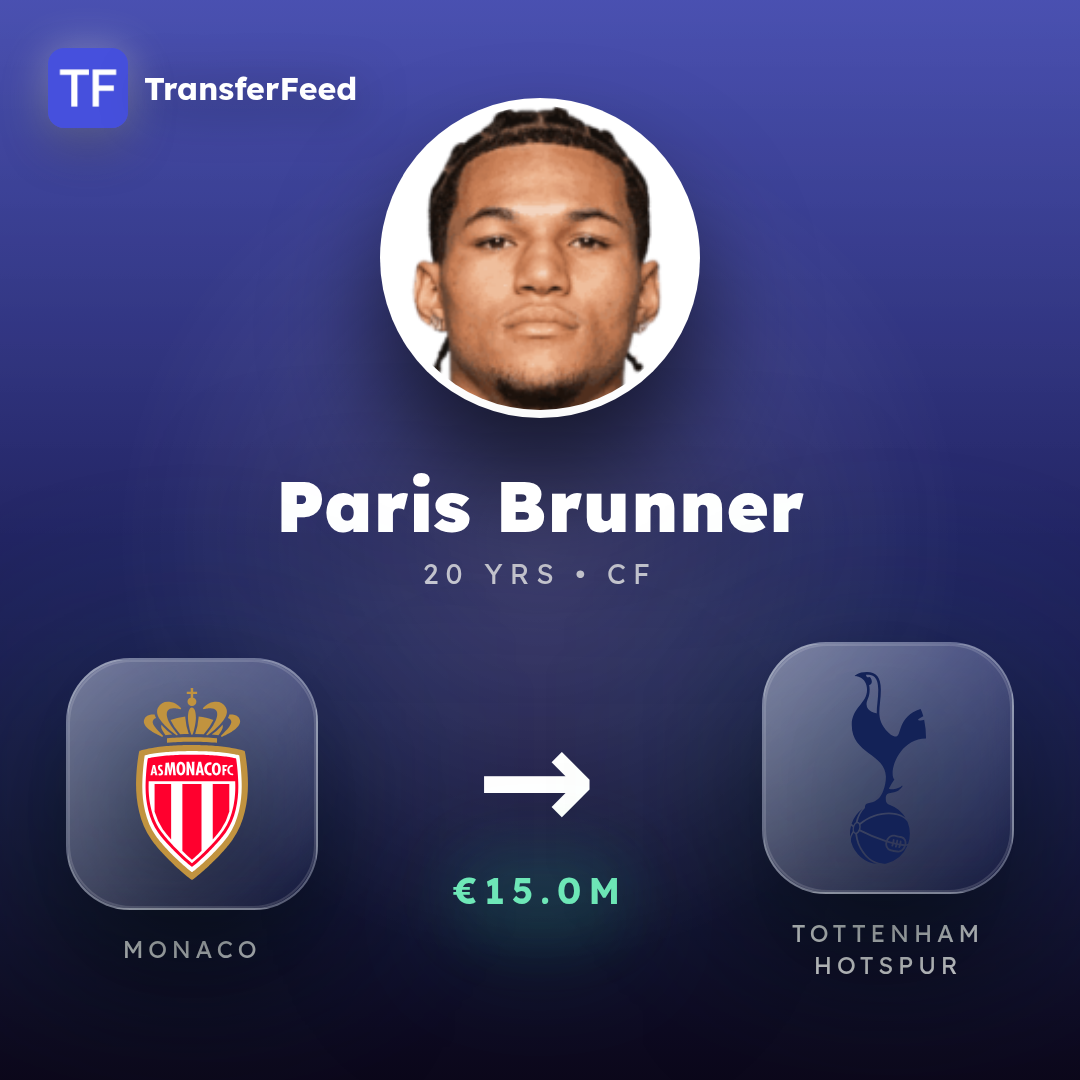 Paris Brunner transfer card