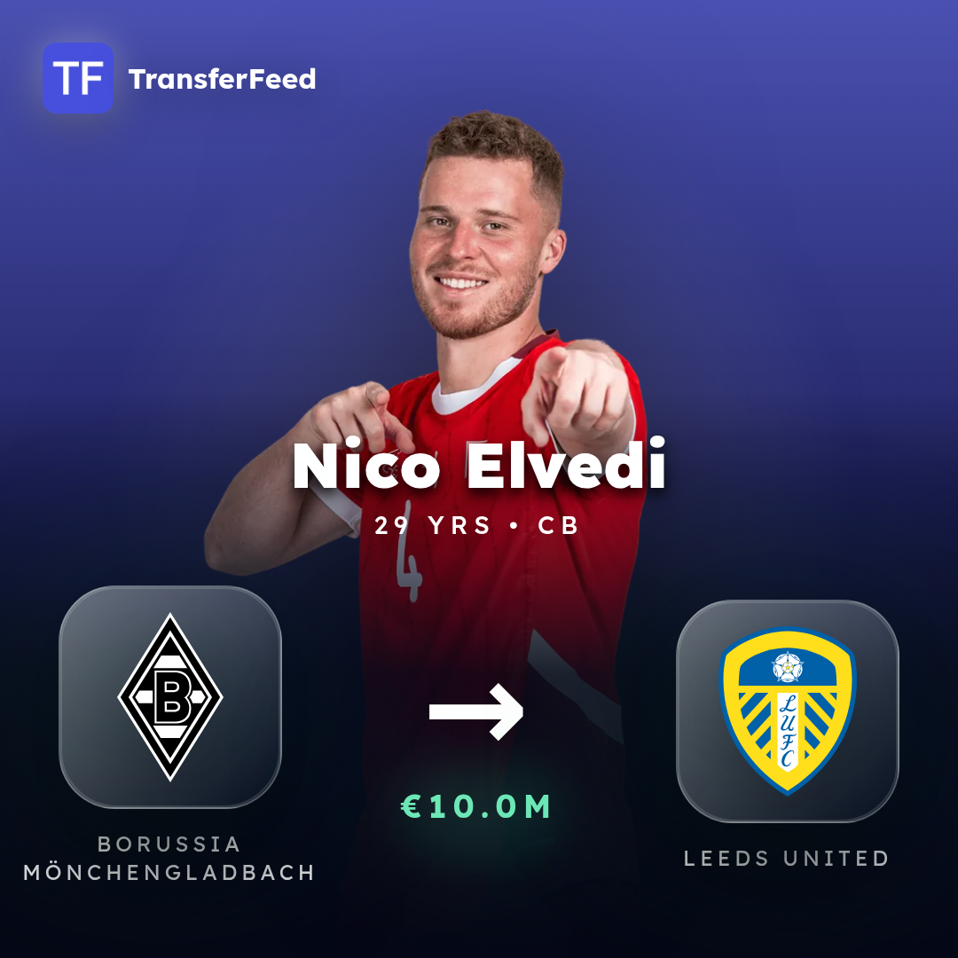 Nico Elvedi transfer card