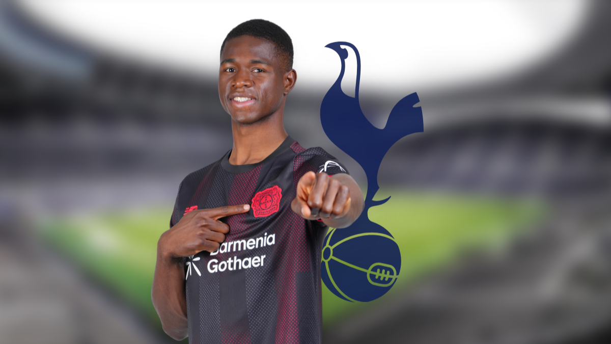 Varios clubes de la Premier League siguen a Christian Kofane del Bayer Leverkusen hero image